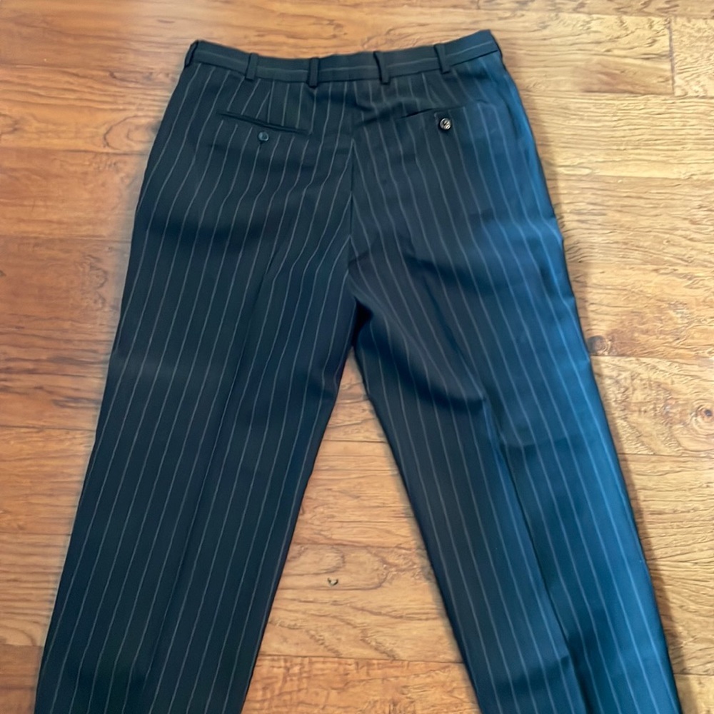 Perry Ellis black pinstripe slacks